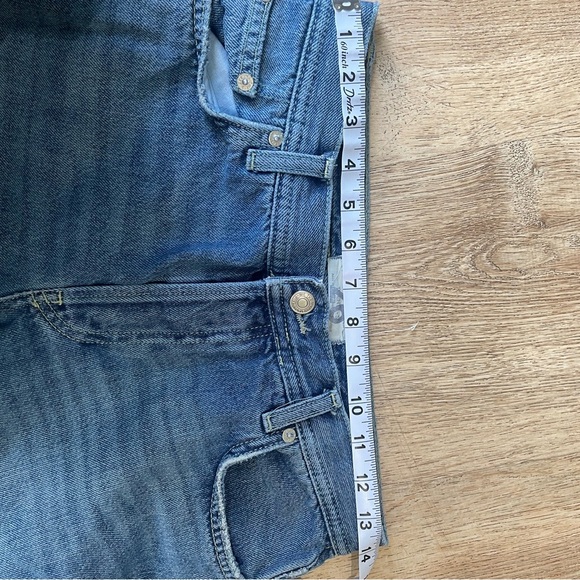 Free People Raw Hem Button Fly Jeans | Size 26 | Vintage Straight Leg - Picture 8 of 8